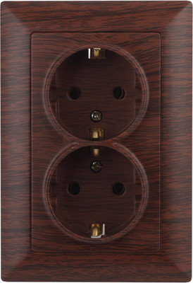 Розетка INTRO Solo 4-205-10 / Б0053679 (венге)