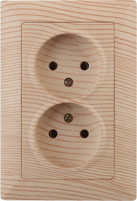 Розетка INTRO Solo 4-204-11 / Б0053673 (сосна)