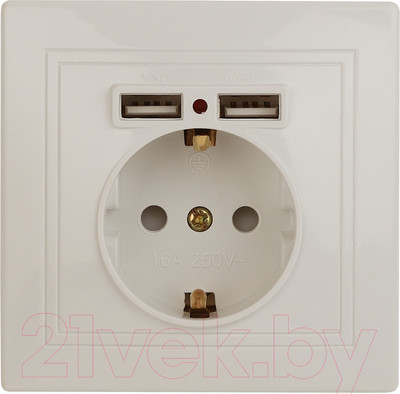 Розетка INTRO Plano 1-410-02 / Б0053943 (слоновая кость)