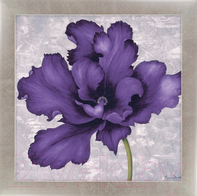 Картина Декарт Фиолетовый цветок 2 8Л2116 (в раме)
