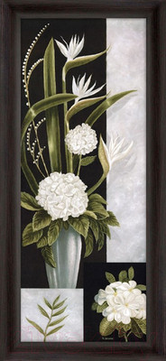 Картина Декарт Белое на черном 1 8Л1915 (в раме)