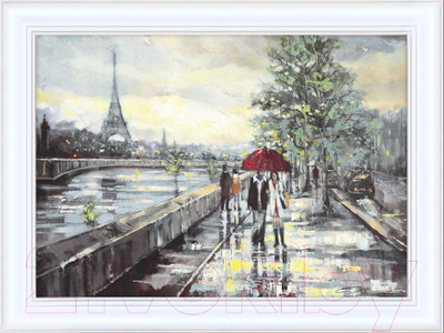 Картина Декарт Париж в ноябре 8Л2056 (в раме)