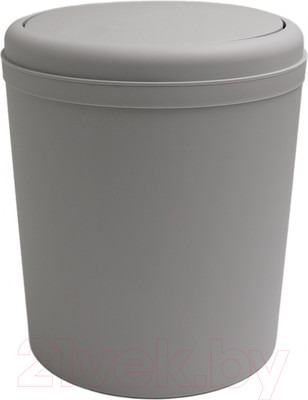 Мусорное ведро Bisk 08453 (5л, серый)