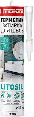 Герметик силиконовый Litokol Litosil Санитарный (280мл, белый)