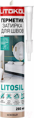 Герметик силиконовый Litokol Litosil Санитарный (280мл, бежевый)