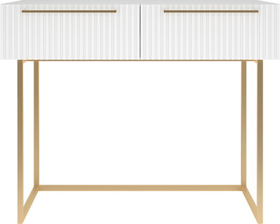 Туалетный столик Shtabe Gross 6111 эко (белый/золото/ручка золото)