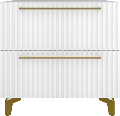 Прикроватная тумба Shtabe Gross 6103 эко (белый/ручка золото)