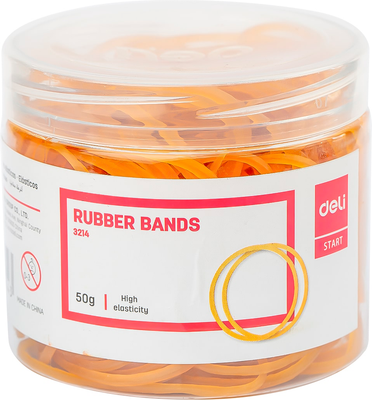 Резинки для денег Deli Classic / 3214 (желтый)