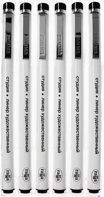 Набор лайнеров ГАММА Студия / 808236BR_6 (6шт, черный)