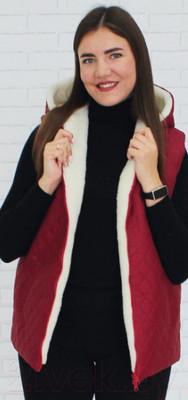 Жилет утепленный Lanatex 236 / 22372 (р.170-96-104/48, бордовый)