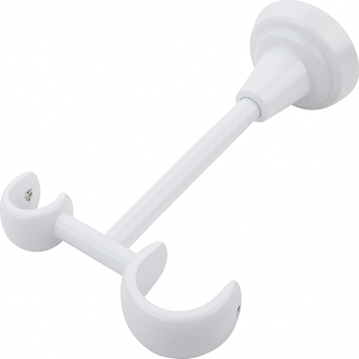 Кронштейн для карниза Lm Decor Двойной Потолочный YB008 D19/19мм (белый глянец)