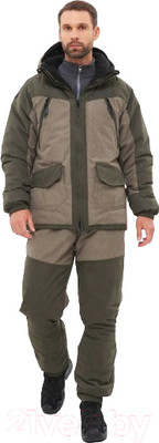 Костюм для охоты и рыбалки Huntsman Горка-Люкс -25°C Исландия Хаки (р-р 52-54/182-188)