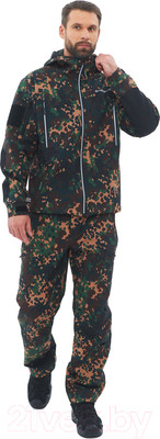 Костюм для охоты и рыбалки Huntsman Камелот -5°С Softshell Излом (р-р 56-58/182)