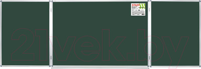 Меловая доска Staff 238011 (100х150/300см, зеленый)