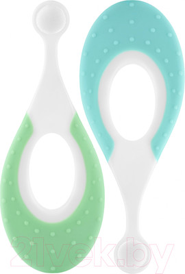 Набор зубных щеток ROXY-KIDS Морской конек / RTB-012-MG (мятный/зеленый)