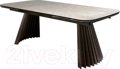 Обеденный стол M-City Astrid 200 / 626M05476 (TL-102 бежевый мрамор/испанская керамика/шоколадное золото каркас)