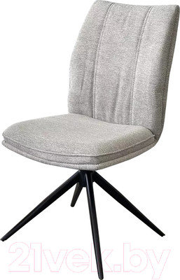 Стул M-City Yohan поворотный / 626M05489 (KN01-04 светло-серый ткань/черный)