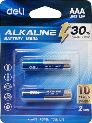 Комплект батареек Deli ААА LR03 / 18504 (2шт)