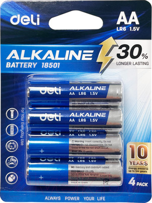 Комплект батареек Deli АА LR6 / 18501 (4шт)