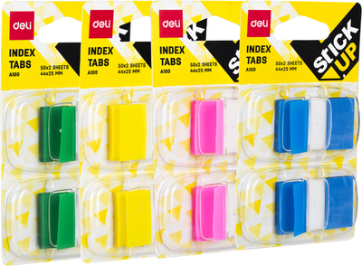 Стикеры канцелярские Deli A10001 (2x50л)