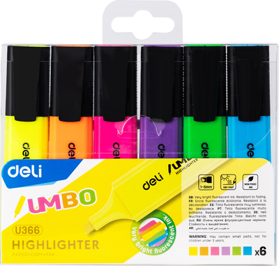 Набор маркеров Deli Umbo / U366 (6шт)