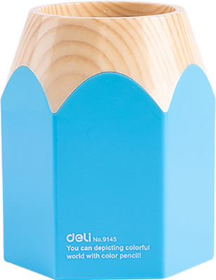 Подставка настольная Deli Карандаш / 9145 (голубой)