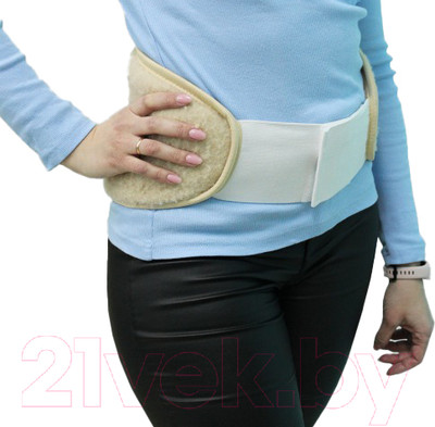 Пояс дачника Lanatex 104 из натуральной овечьей шерсти / 638 (р.52)