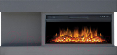 Каминокомплект Смолком Optima V42 Vision 42 LOG LED (серый графит)