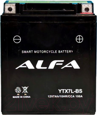Мотоаккумулятор ALFA battery YTX7L-BS / EB7B-4-1