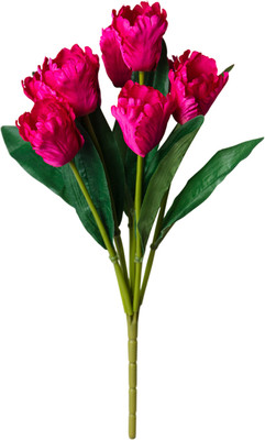 Искусственный букет Lefard Тюльпаны / 535-337 (малиновый)