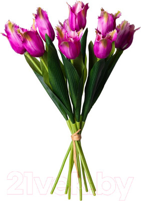 Искусственный букет Lefard Тюльпаны / 535-345 (кармин)
