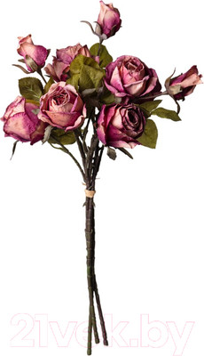 Искусственный букет Lefard Розы / 535-375 (розово-оранжевый)