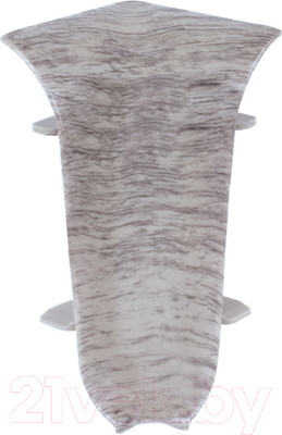 Уголок для плинтуса LinePlast ПВХ 58мм L001-В/2 (2шт, африканское дерево, внутренний, флоупак)