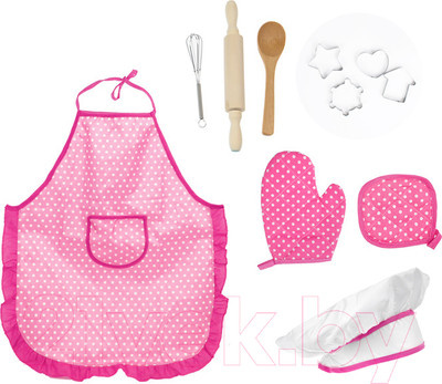 Костюм повара детский Darvish Junior Chef / SR-T-4012-2 (розовый)