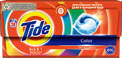 Капсулы для стирки Tide Color (28x16.8г)