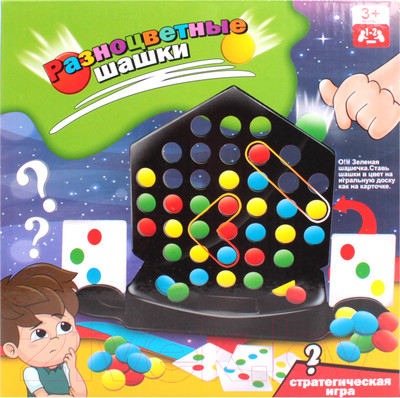 Настольная игра Darvish Разноцветные шашки / SR-T-4169