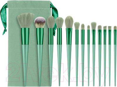 Набор кистей для макияжа Glamify TBD0604226401A (зеленый)