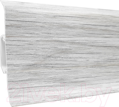Плинтус LinePlast ПВХ 58мм L007 (2.2м, ясень шимо светлый)