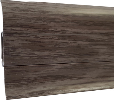 Плинтус LinePlast ПВХ 58мм L039 (2.2м, граб темный)
