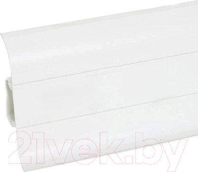 Плинтус LinePlast ПВХ 58мм L045 (2.2м, белый)