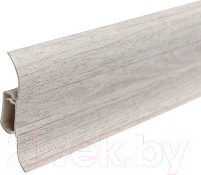 Плинтус LinePlast ПВХ 58мм L046 (2.2м, ясень светлый)