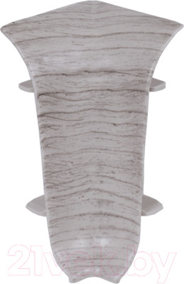 Уголок для плинтуса LinePlast ПВХ 58мм L004 (2шт, ясень, внутренний, флоупак)