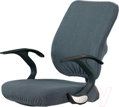 Чехол на кресло Mio Tesoro Для офисного кресла Универсальный / TBD0115086601H (темно-серый)