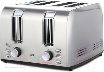 Тостер BQ T2001 (стальной/черный)