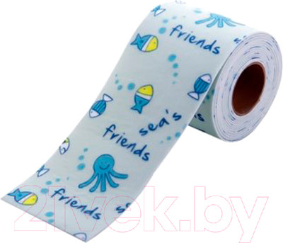 Лента бордюрная самоклеящаяся Sundays Home 80ммx2.8м (морское дно)