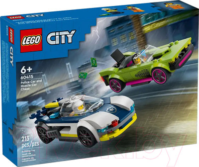 Конструктор Lego City Police Car and Muscle Car Chase 60415 