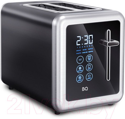 Тостер BQ T4002 (черный/стальной)