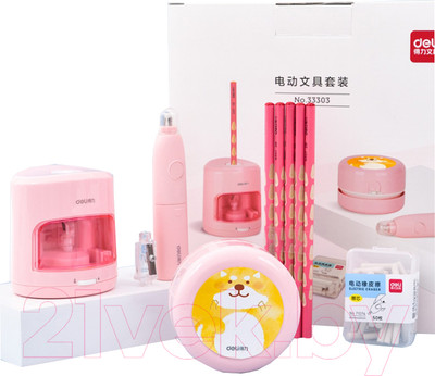 Набор канцелярский Deli TBD0566286301B (розовый)