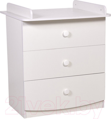 Комод пеленальный Фея 1380 / 0002801.9 (белый)