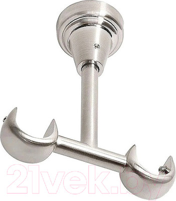 Кронштейн для карниза Lm Decor Двойной Потолочный YB008 D19/19мм (сатин)